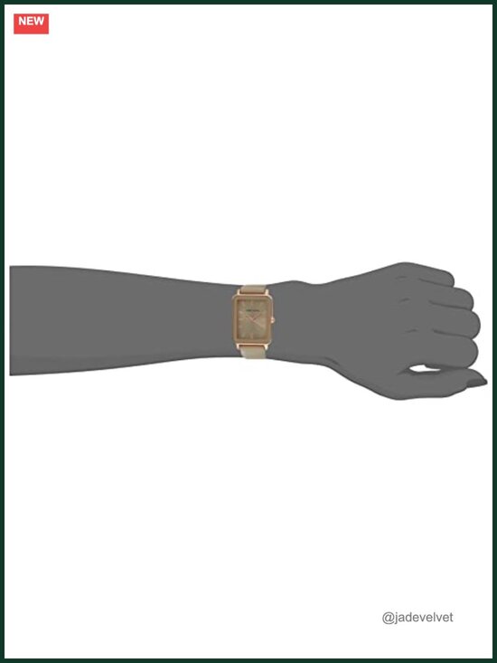 Anne Klein Women\'s Dress Watch with Faux Leather Strap, Japanese Quartz Movement